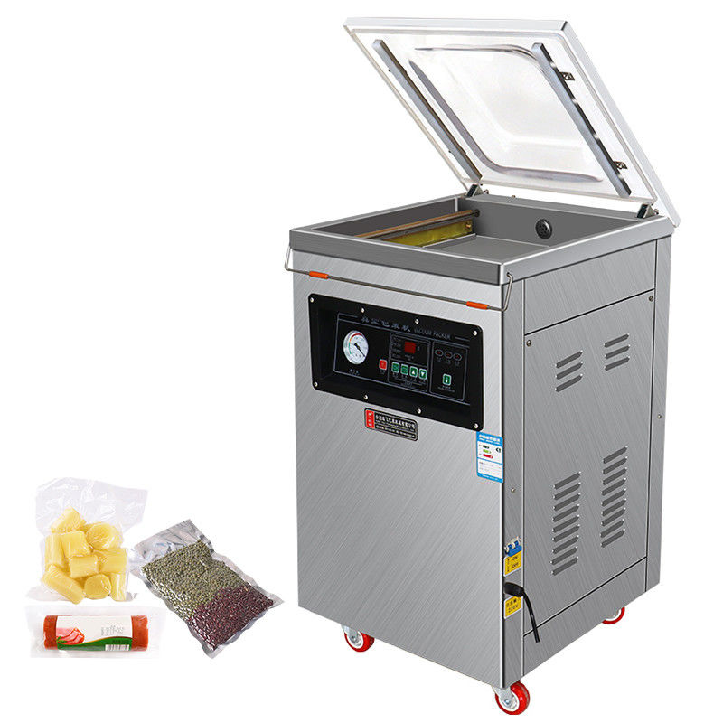Macchina di confezionamento a vuoto per alimenti Carni cereali integrali Camera liquida Dimensioni 60*52*15cm