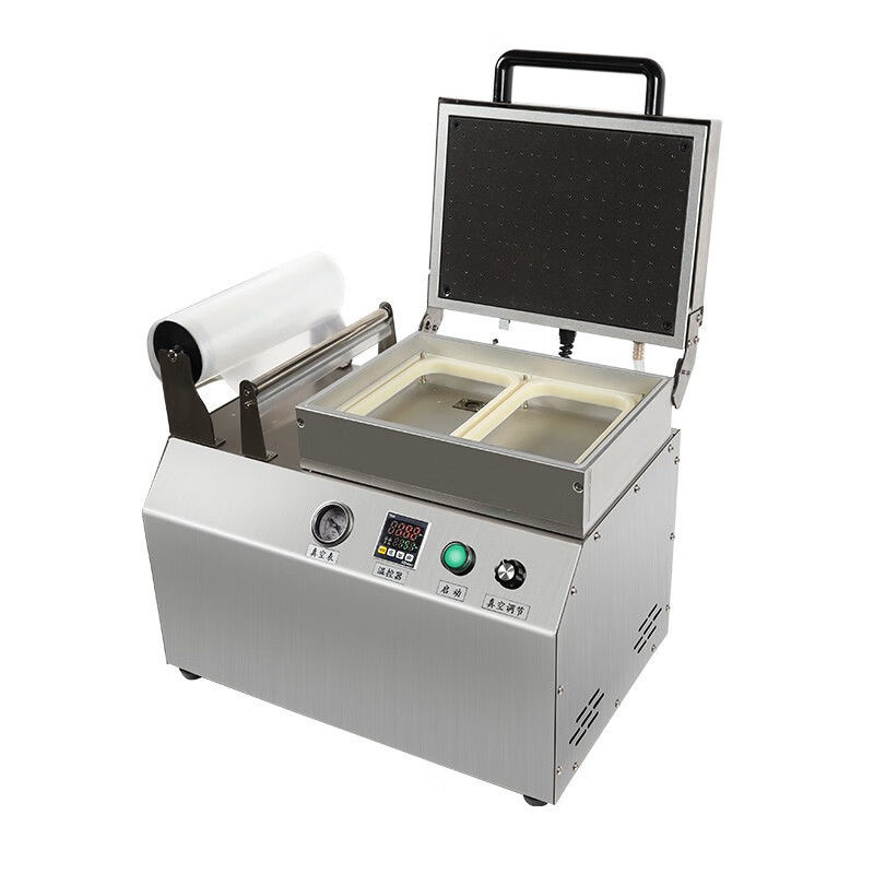 Tavolo Top Carne Fast Food Vacuum Skin Sealer con azionamento elettrico e velocità di pompa di 10m3/h