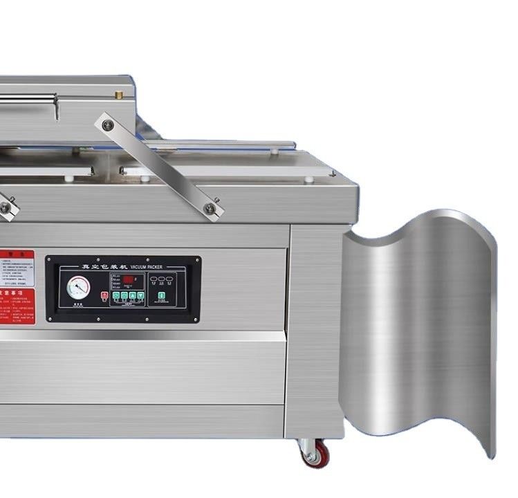 Macchina di imballaggio a vuoto a doppia camera con sigillante a vuoto flash a gas CE 150 kg