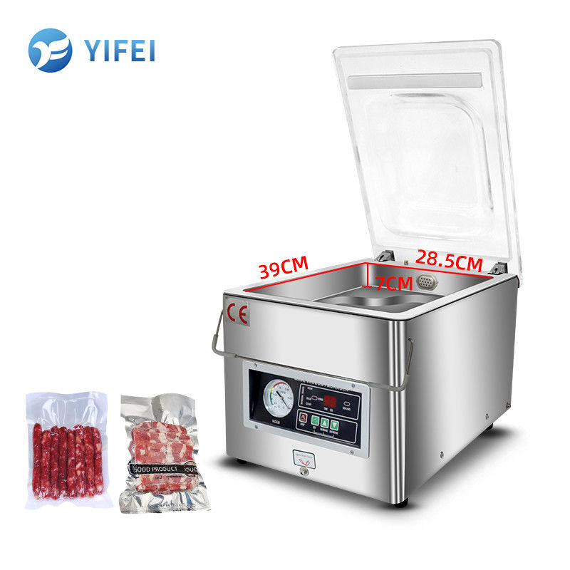 Potenza elettrica di riscaldamento 250W Macchina di imballaggio a vuoto per la conservazione di alimenti secchi e bagnati